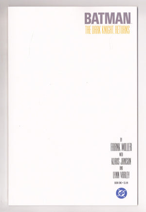 Batman The Dark Knight Returns 1 Facsimile Blank Variant (2025)