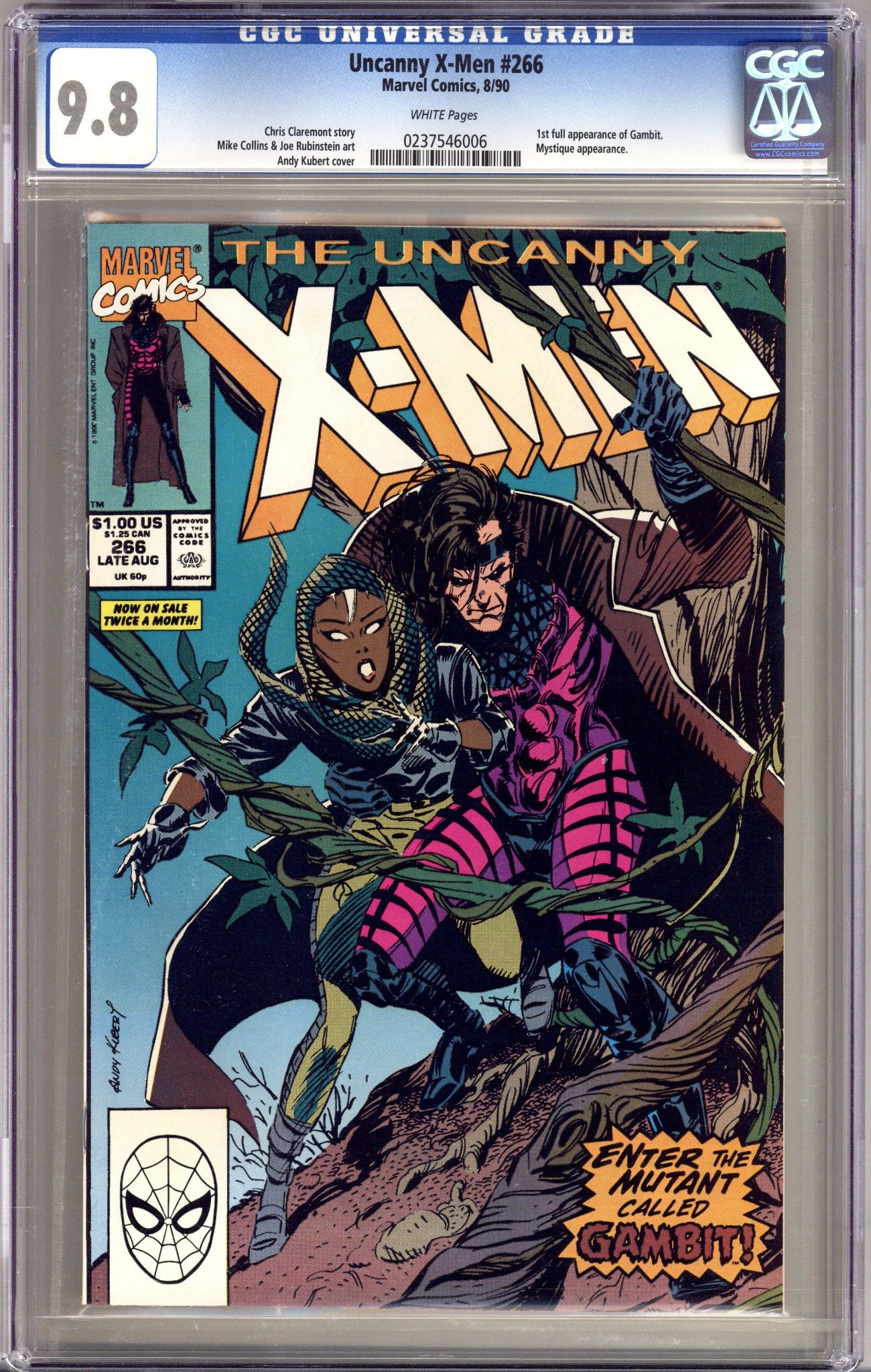 The Uncanny X-Men Vol 1 266 CGC 9.8 (NM/M) (1990) 