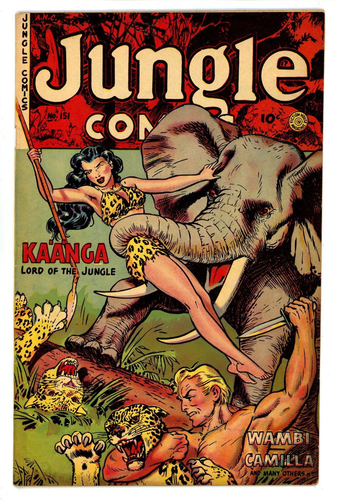 Jungle Comics 151 FN (6.0) (1952) Canadian Edition 