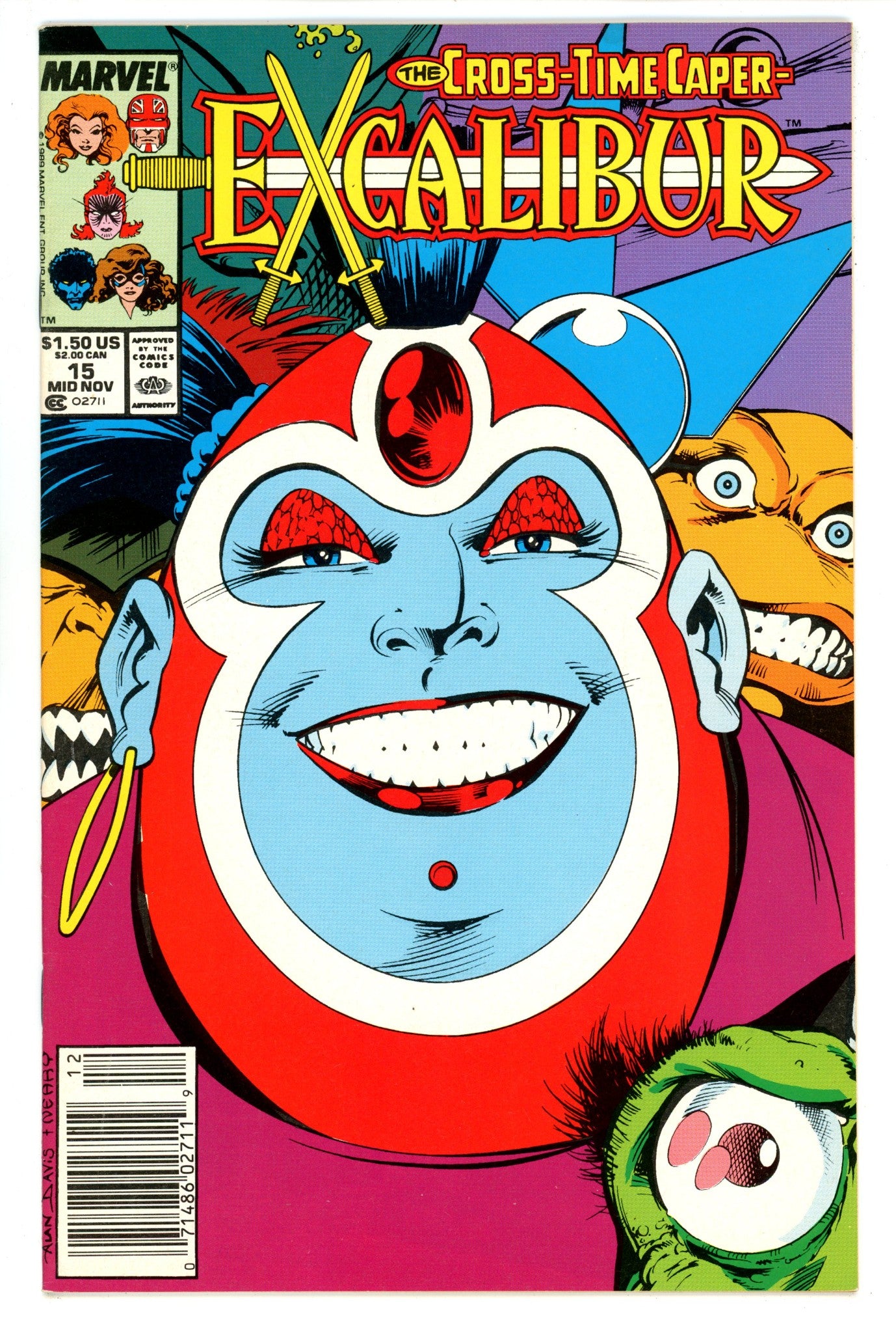 Excalibur Vol 1 15 High Grade (1989) Newsstand 