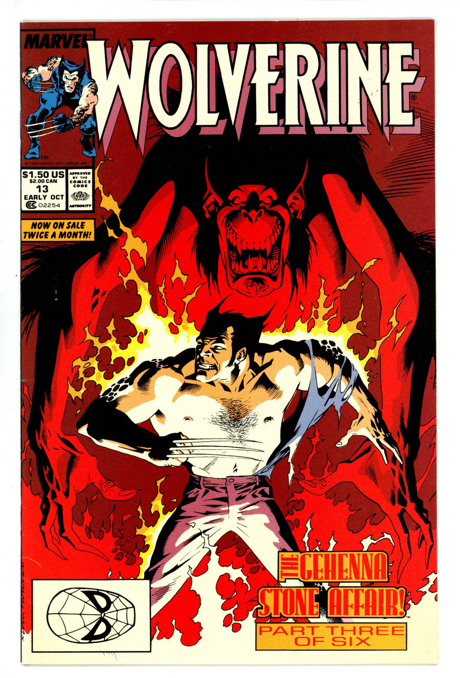 Wolverine Vol 2 13 Mid Grade (1989) 
