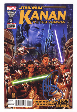 Kanan the Last Padawan   1  VF/NM (9.0)   (2015)        Signed x1 Cover Mark Brooks