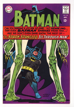 Batman Vol 1 195  VF (8.0)   (1967)