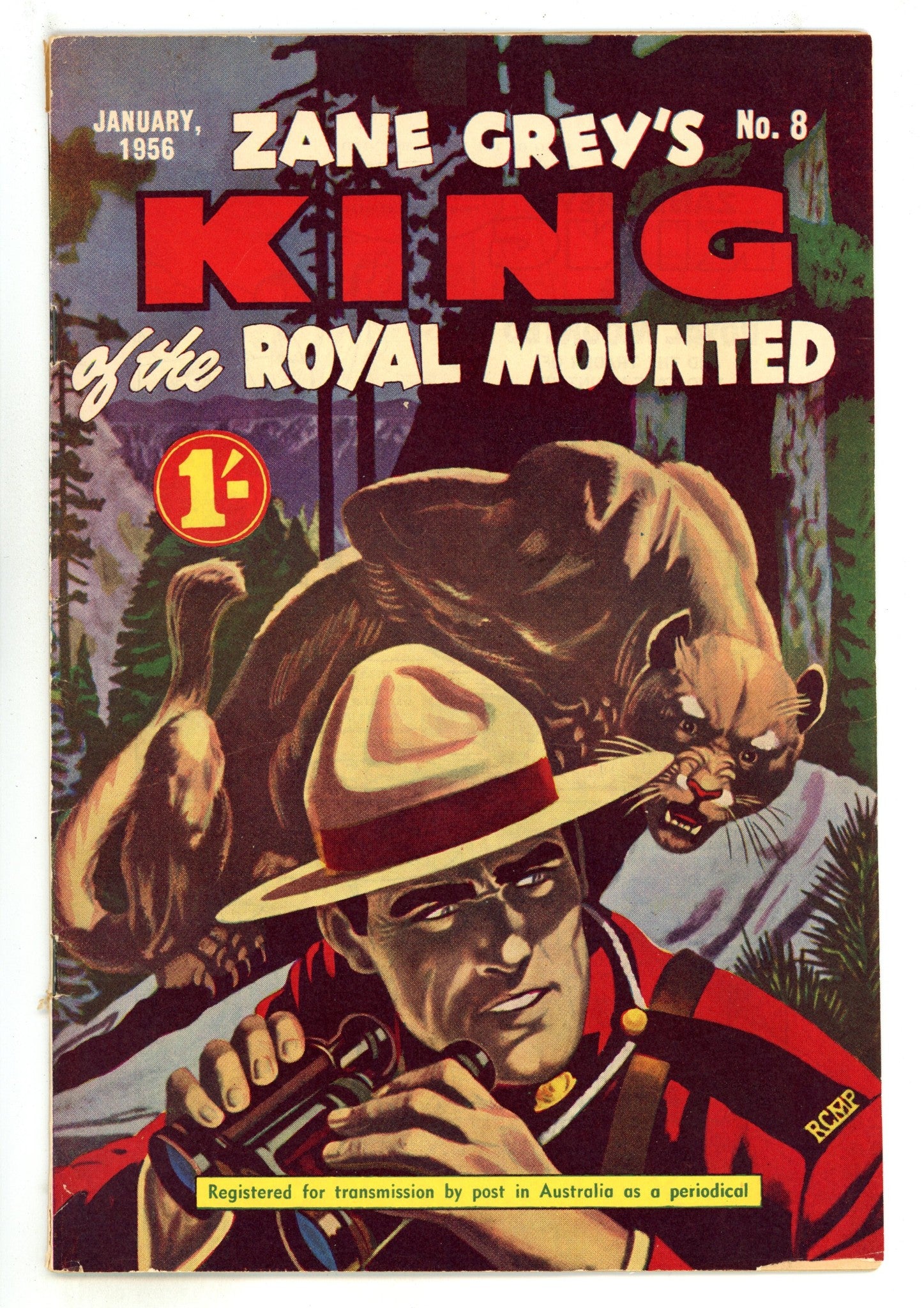 Zane Grey's King of the Royal Mounted 8 VG/FN (5.0) (1956) 