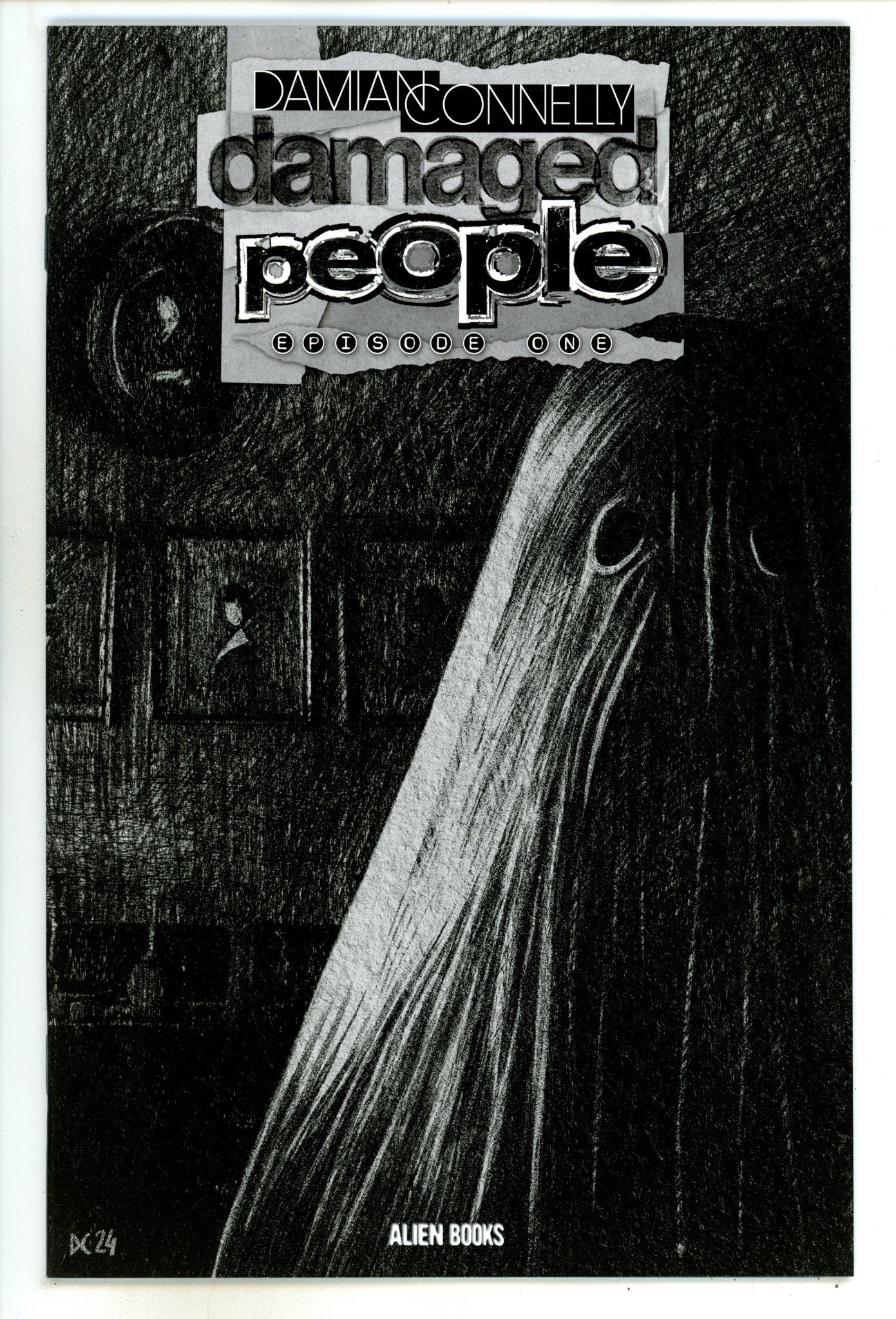 Damaged People 1 Connelly B&W Variant (2024)