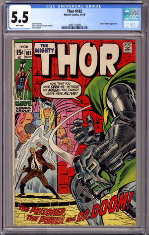 Thor Vol 1 182 CGC 5.5 (FN-) (1970)