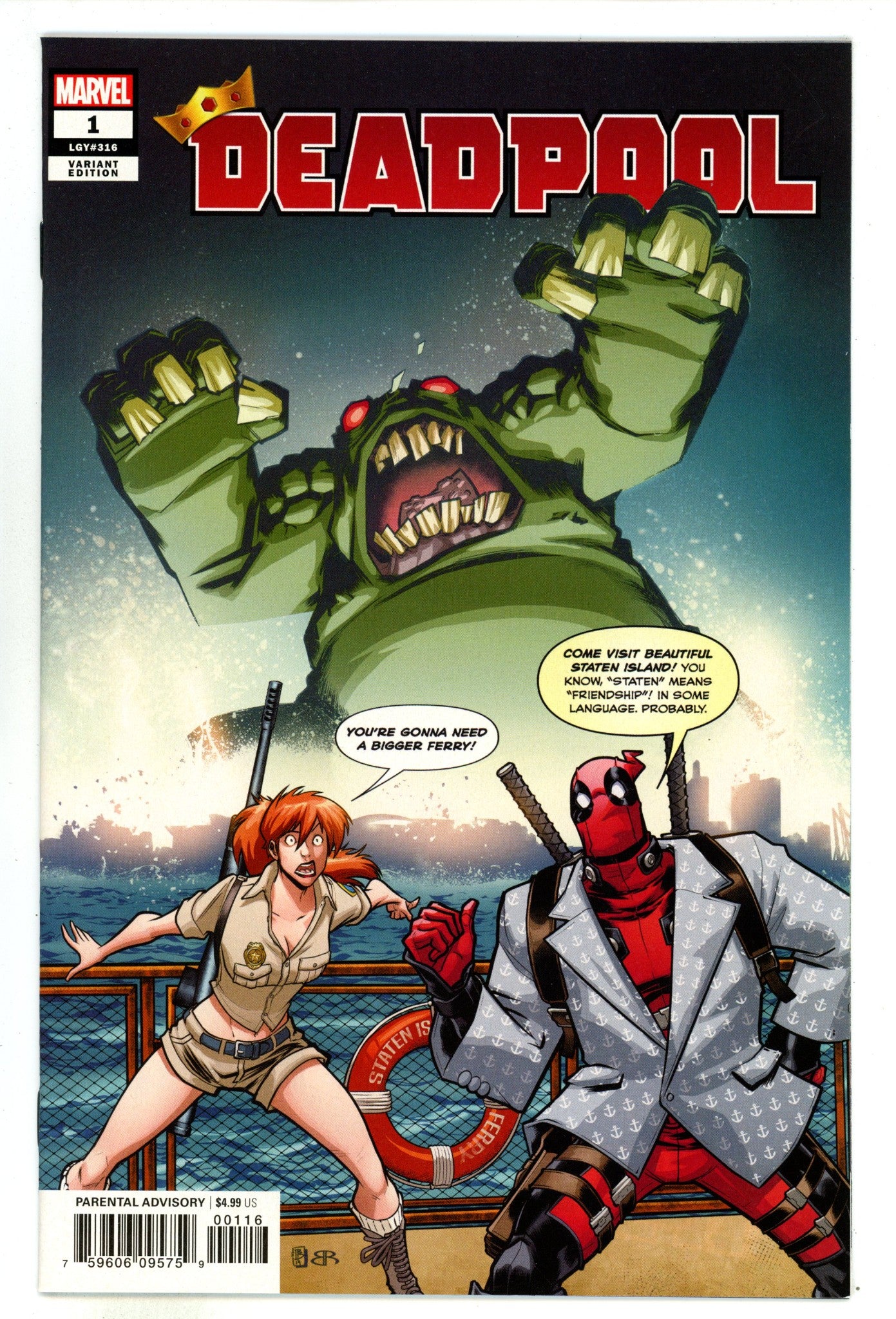 Deadpool Vol 7 1 (316) NM- (9.2) (2020) Baldeon Variant 