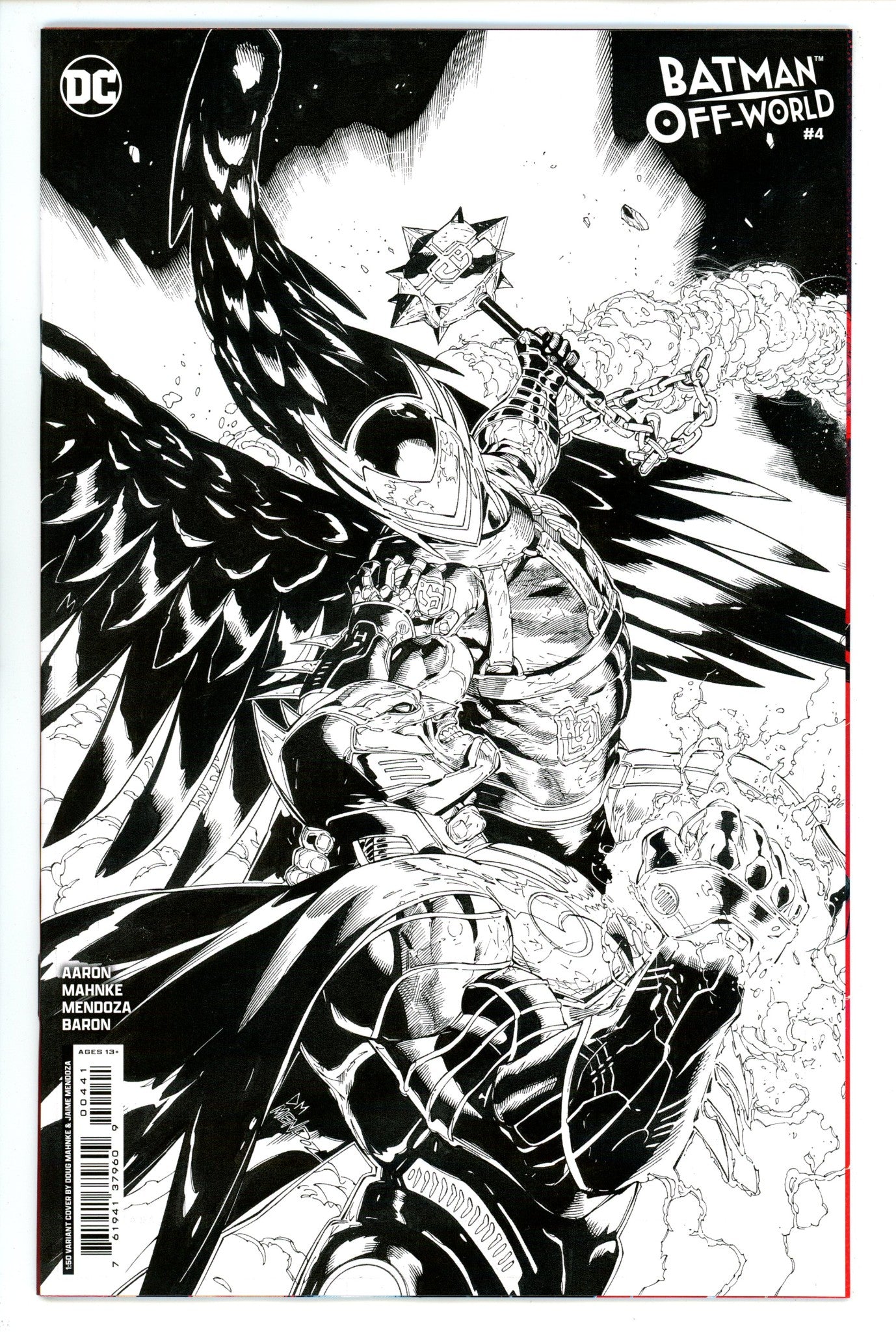 Batman Off-World 4 Mahnke B&W Incentive Variant NM (2024)