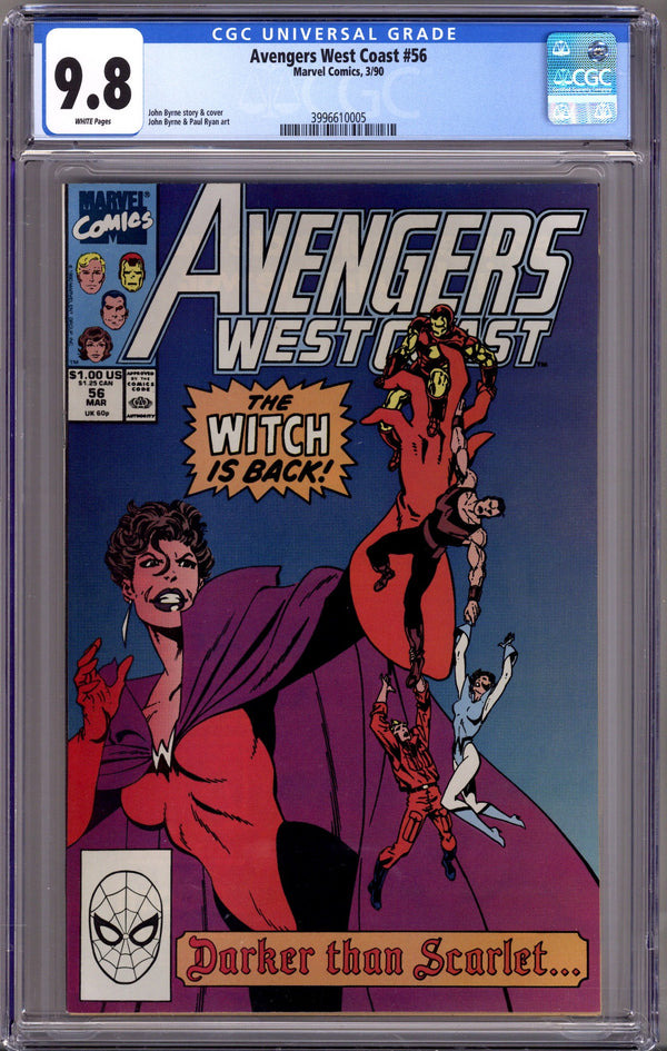 Avengers West Coast Vol 2 56 CGC 9.8 (NM/M) (1990)