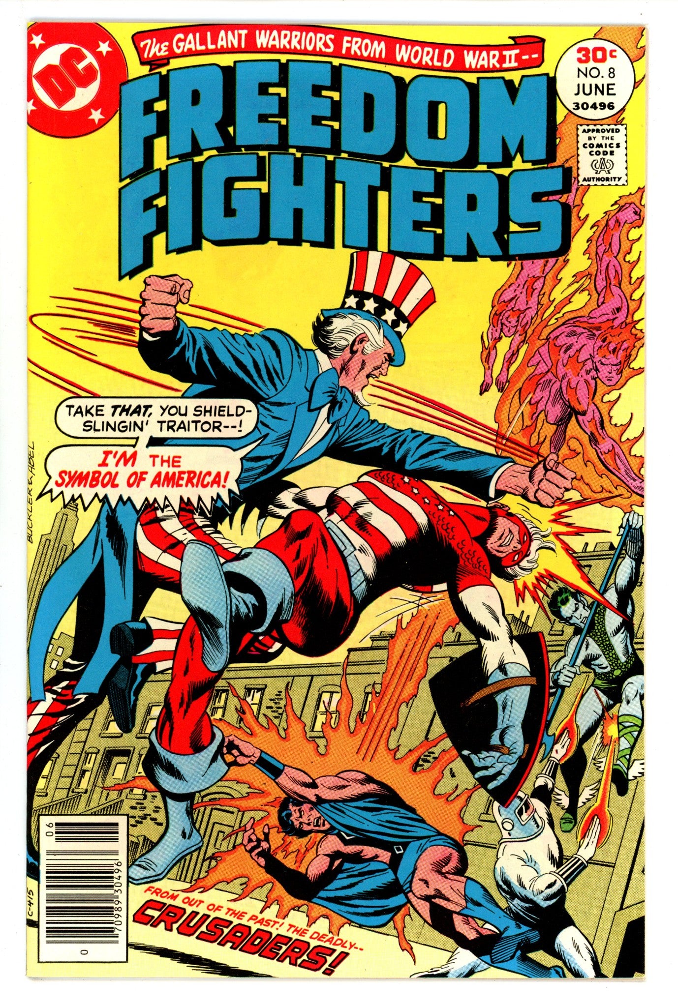 Freedom Fighters Vol 1 8  NM- (9.2)  (1977)   