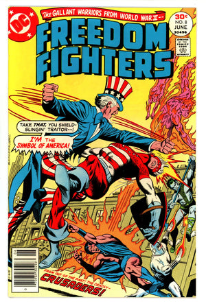 Freedom Fighters Vol 1 8  NM- (9.2)  (1977)   
