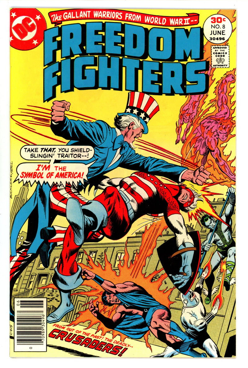 Freedom Fighters Vol 1 8  NM- (9.2)  (1977)   