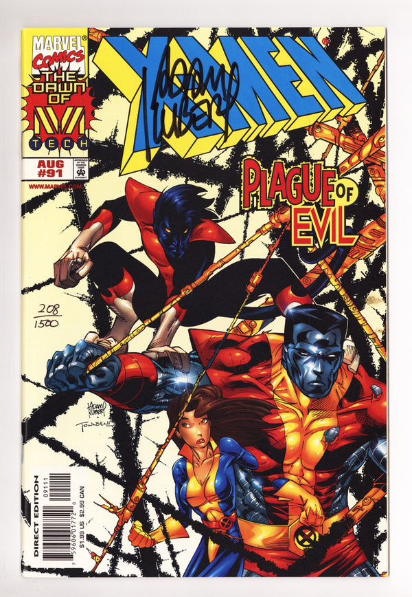X-Men Vol 1 91 VF/NM (9.0) (1999) Signed x1 Cover Adam Kubert