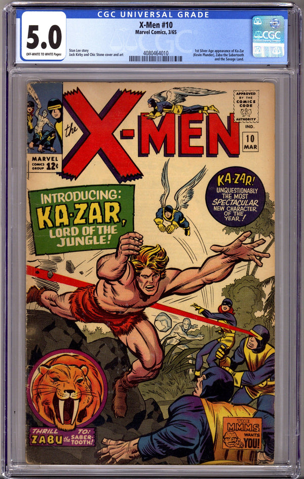The X-Men Vol 1 10 CGC 5.0 (1965)