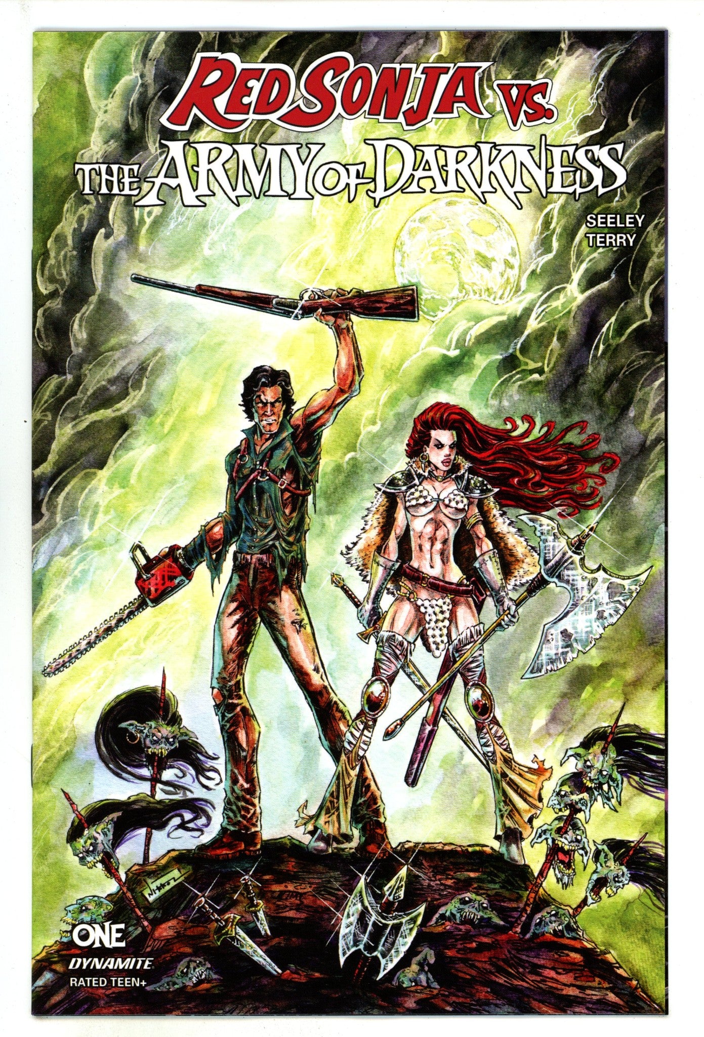 Red Sonja Vs Army Of Darkness 1 Jelenic Variant (1900)