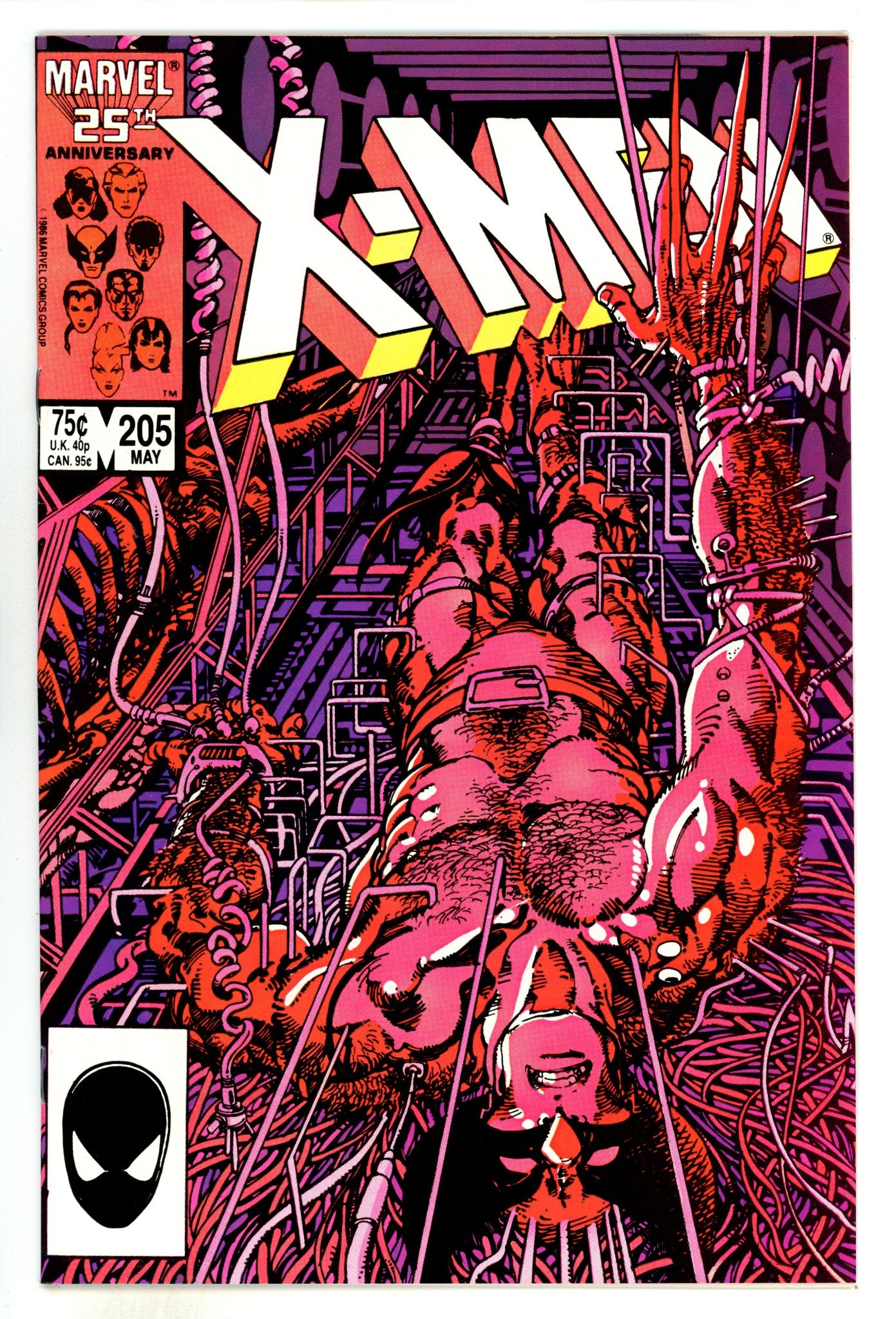 The Uncanny X-Men Vol 1 205  VF+ (8.5)  (1986)  