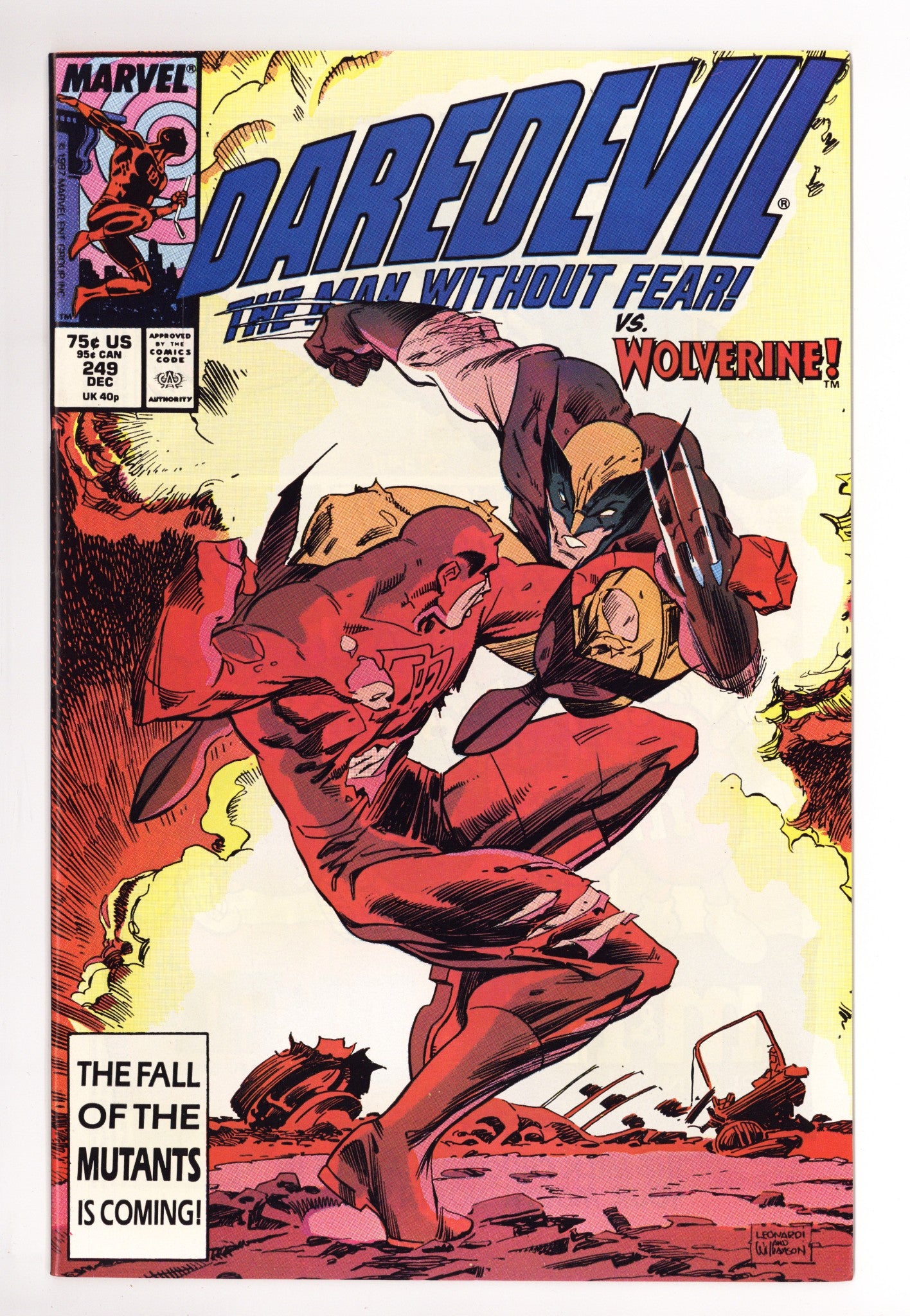 Daredevil Vol 1 249 Mid Grade (1987) 