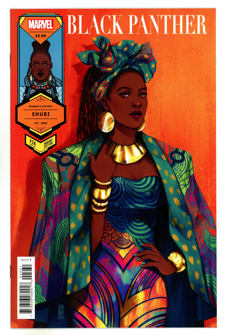Black Panther Vol 7 24 (196) High Grade (2021) Bartel Variant 