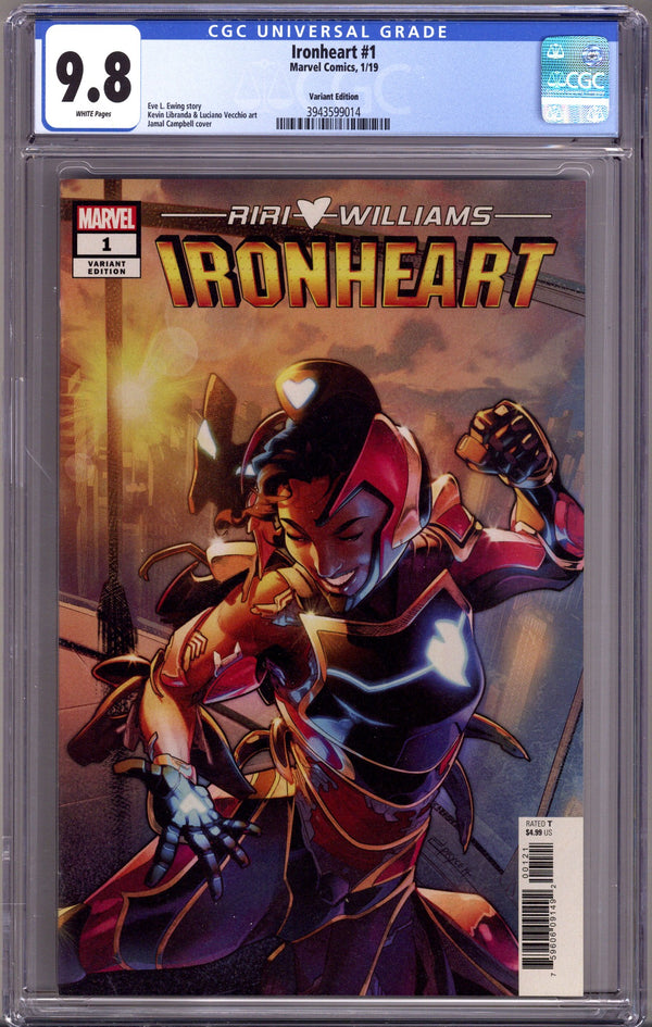 Ironheart 1 CGC 9.8 (NM/M) (2019) Campbell Incentive Variant