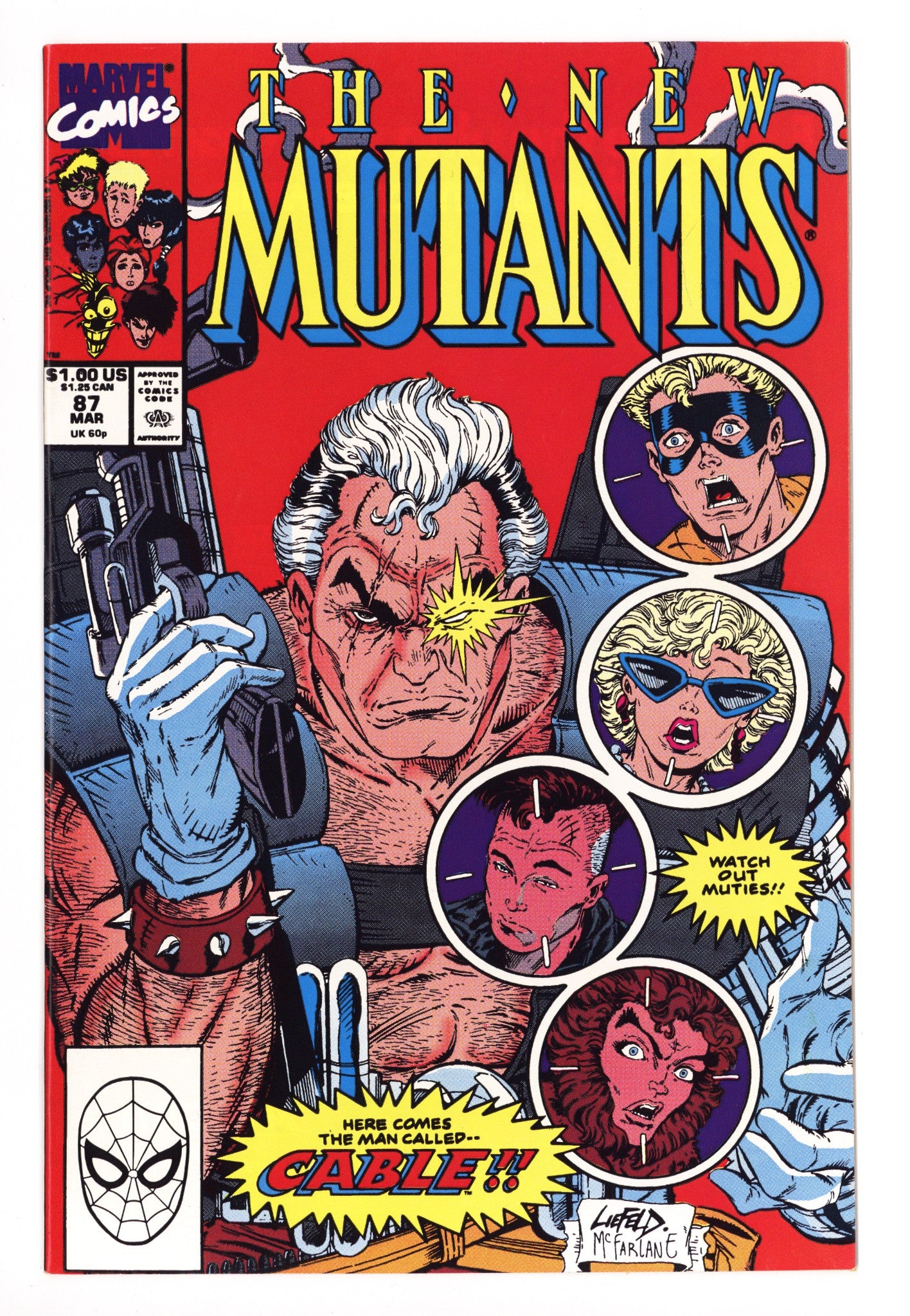 The New Mutants Vol 1 87 VF (8.0) (1990) 