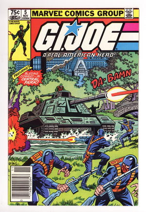G.I. Joe, A Real American Hero 5 VF (8.0) (1982) Canadian Price Variant