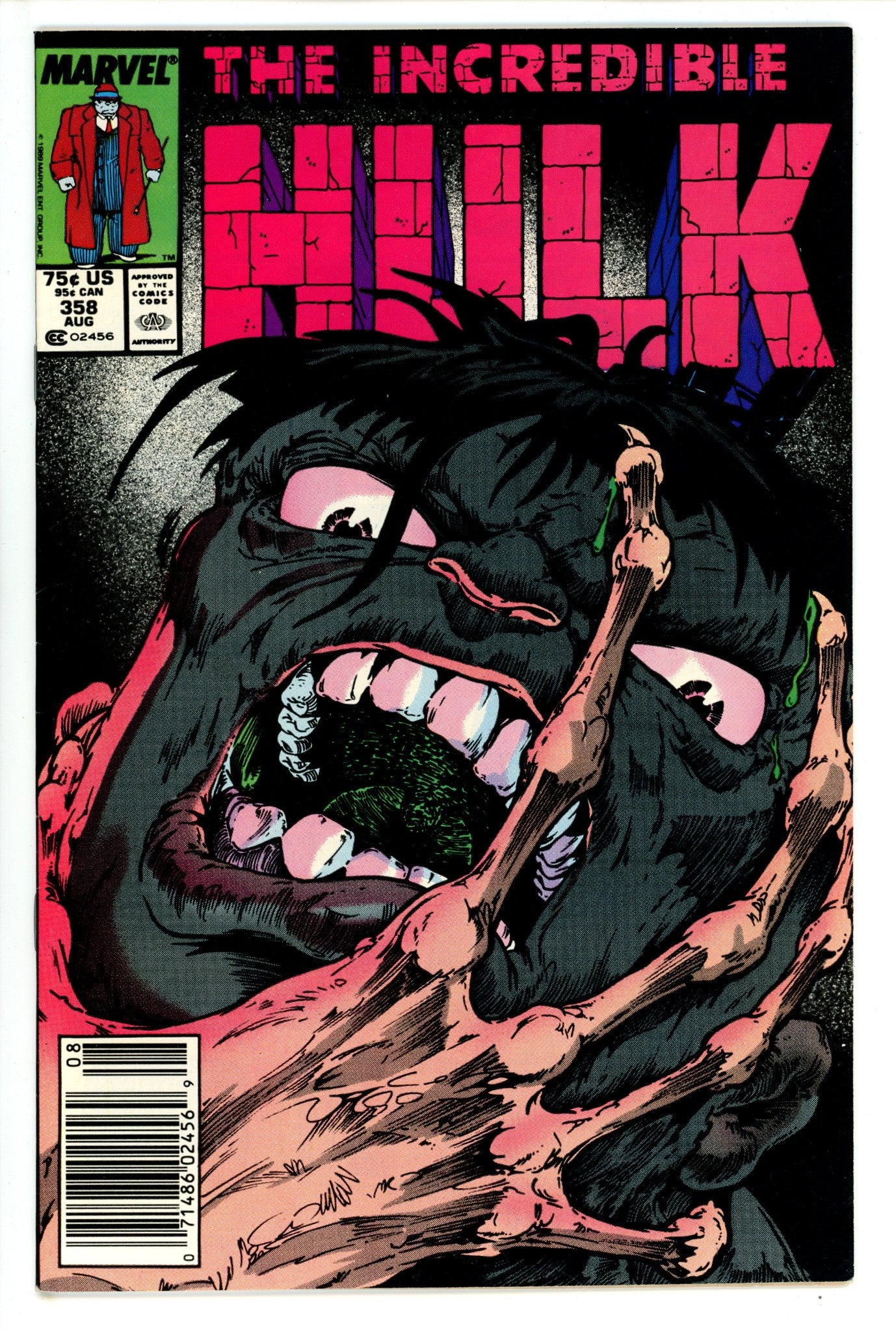 The Incredible Hulk Vol 1 358 Newsstand (1989)