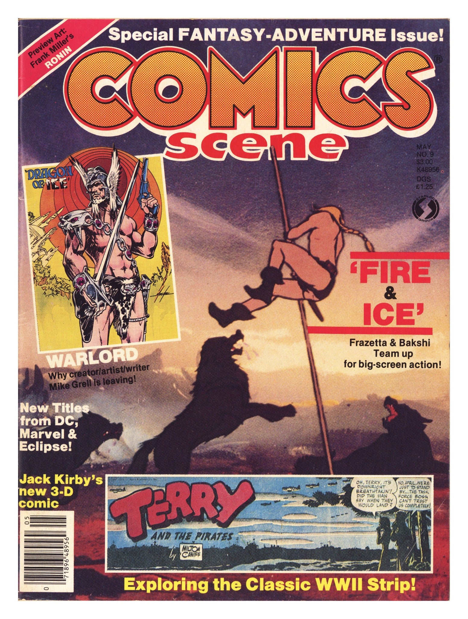 Comics Scene Vol 1 9 Low Grade (1983) Canadian Price Variant 