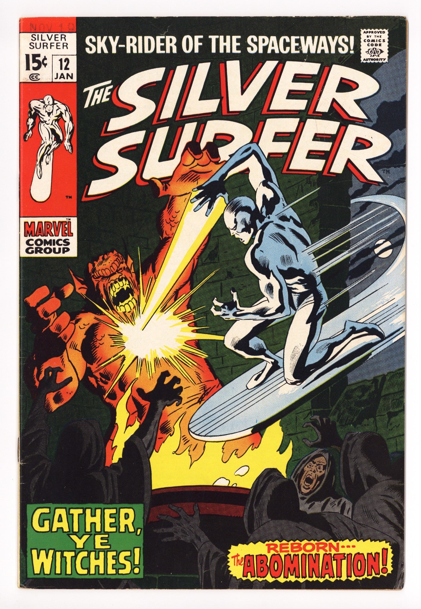 The Silver Surfer Vol 1 12 FN/VF (7.0) (1970) 