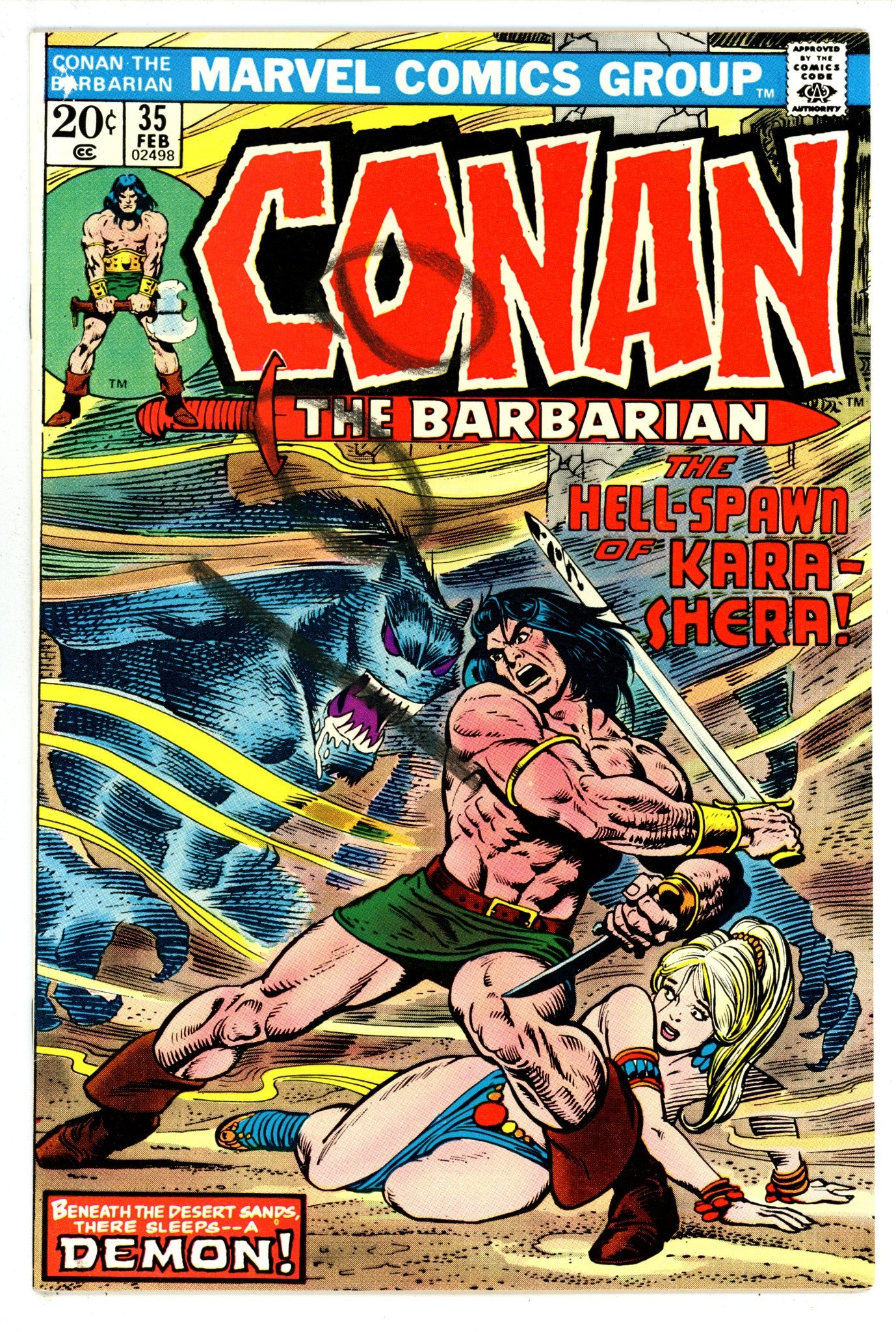Conan the Barbarian Vol 1 35 VG+ (4.5) (1974) 
