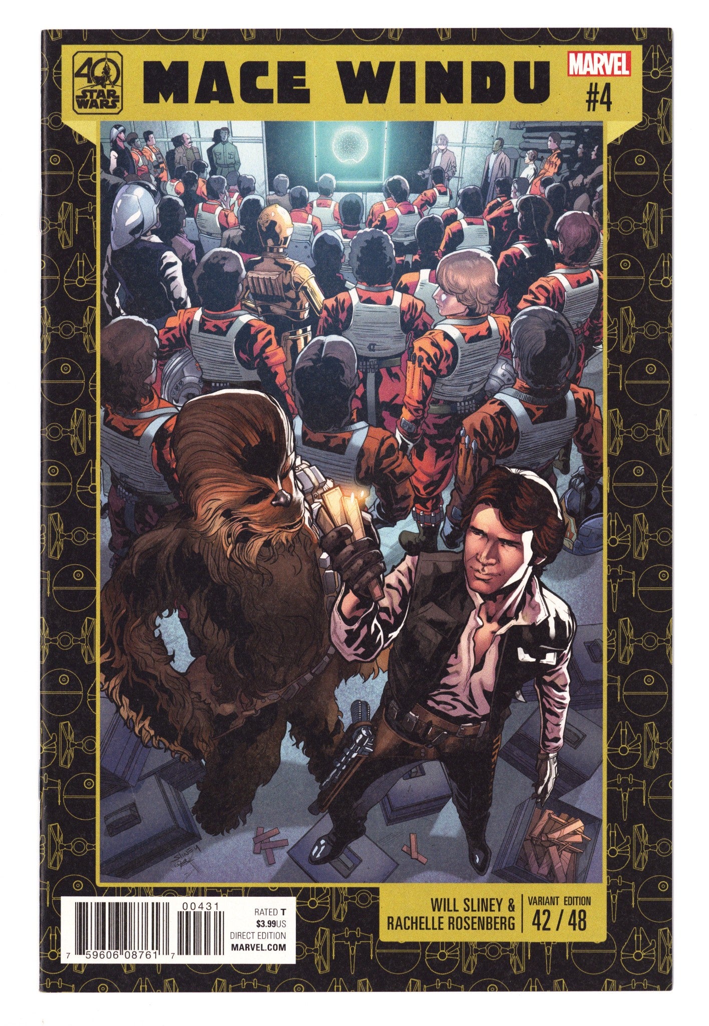 Star Wars: Mace Windu 4 NM- (9.2) (2018) Sliney Variant 