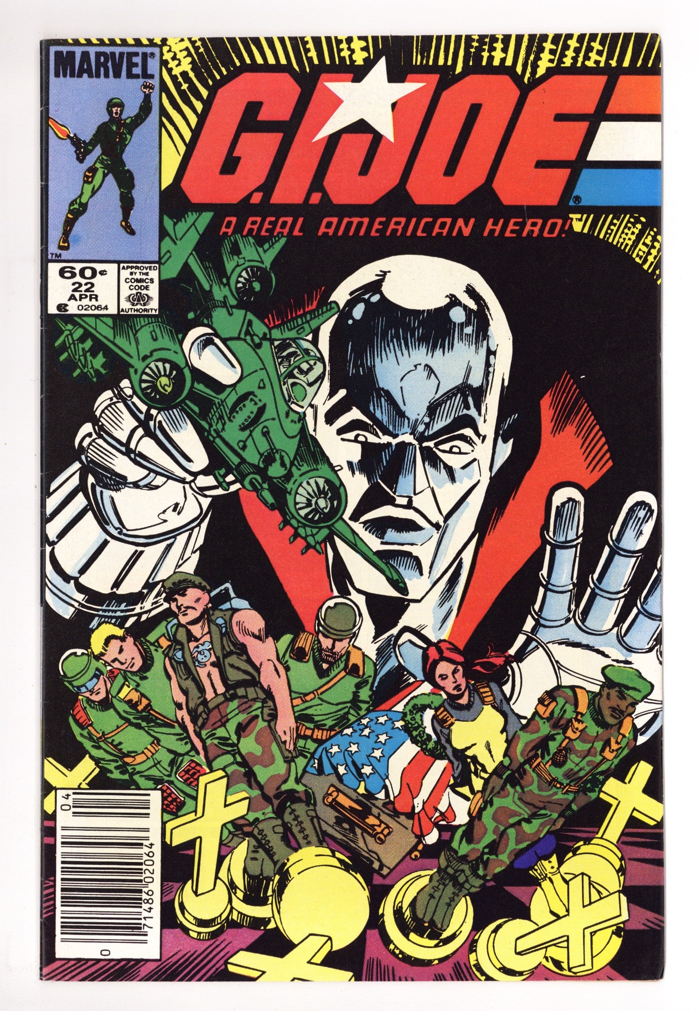G.I. Joe, A Real American Hero   22  FN (6.0)   (1984)     Newsstand  