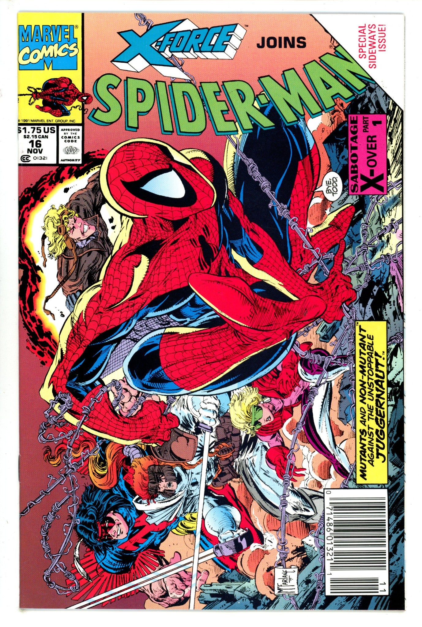 Spider-Man Vol 1 16 Newsstand NM- (1991)