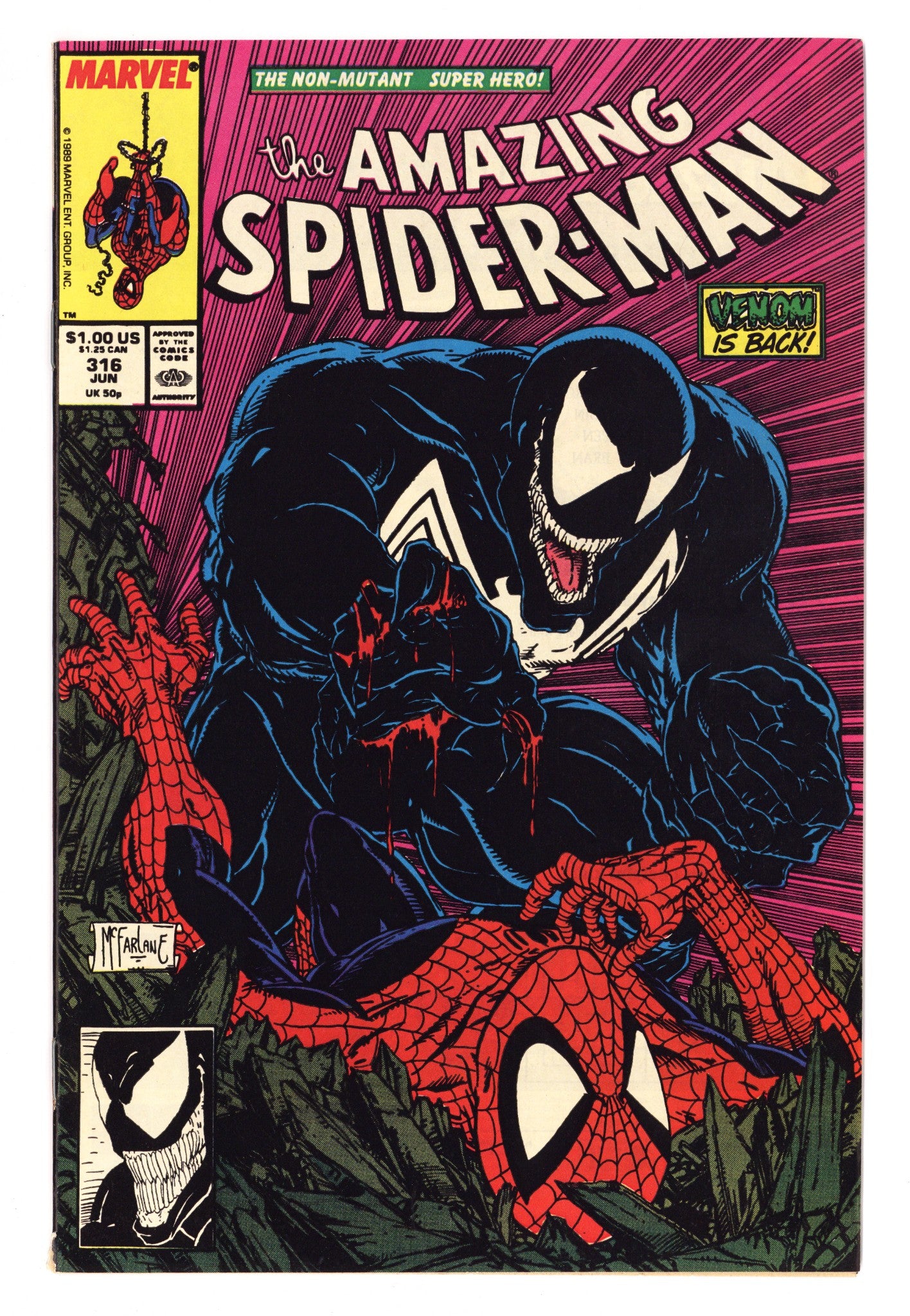 The Amazing Spider-Man Vol 1 316 VF- (7.5) (1989) 