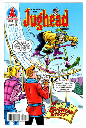 Archie's Pal Jughead Comics 193 High Grade (2009)