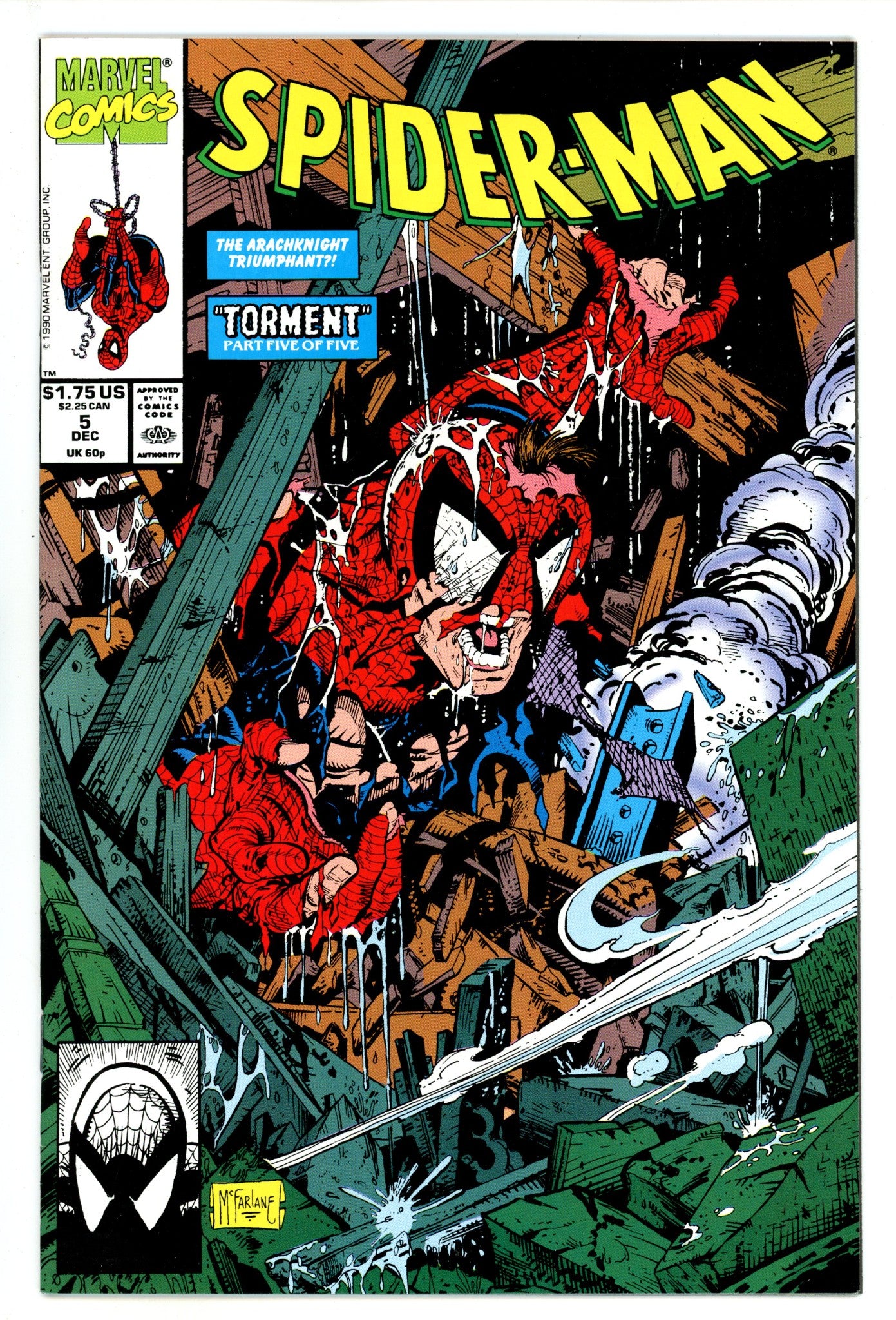 Spider-Man Vol 1 5 NM (9.4) (1990) 
