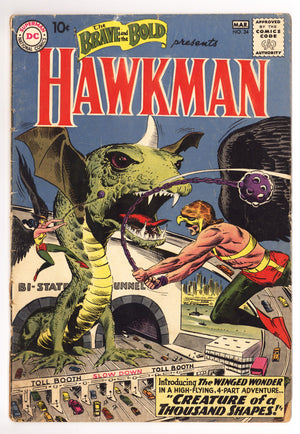 The Brave and the Bold Vol 1 34 GD+ (2.5) (1961)