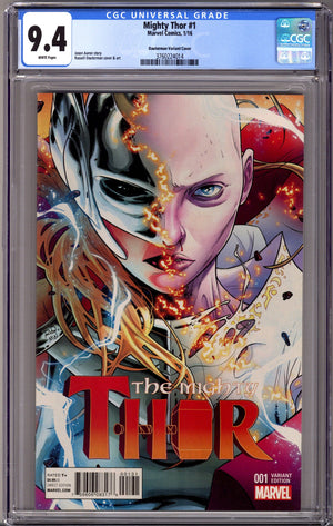 Mighty Thor Vol 2 1 CGC 9.4 (NM) (2016) Dauterman Incentive Variant