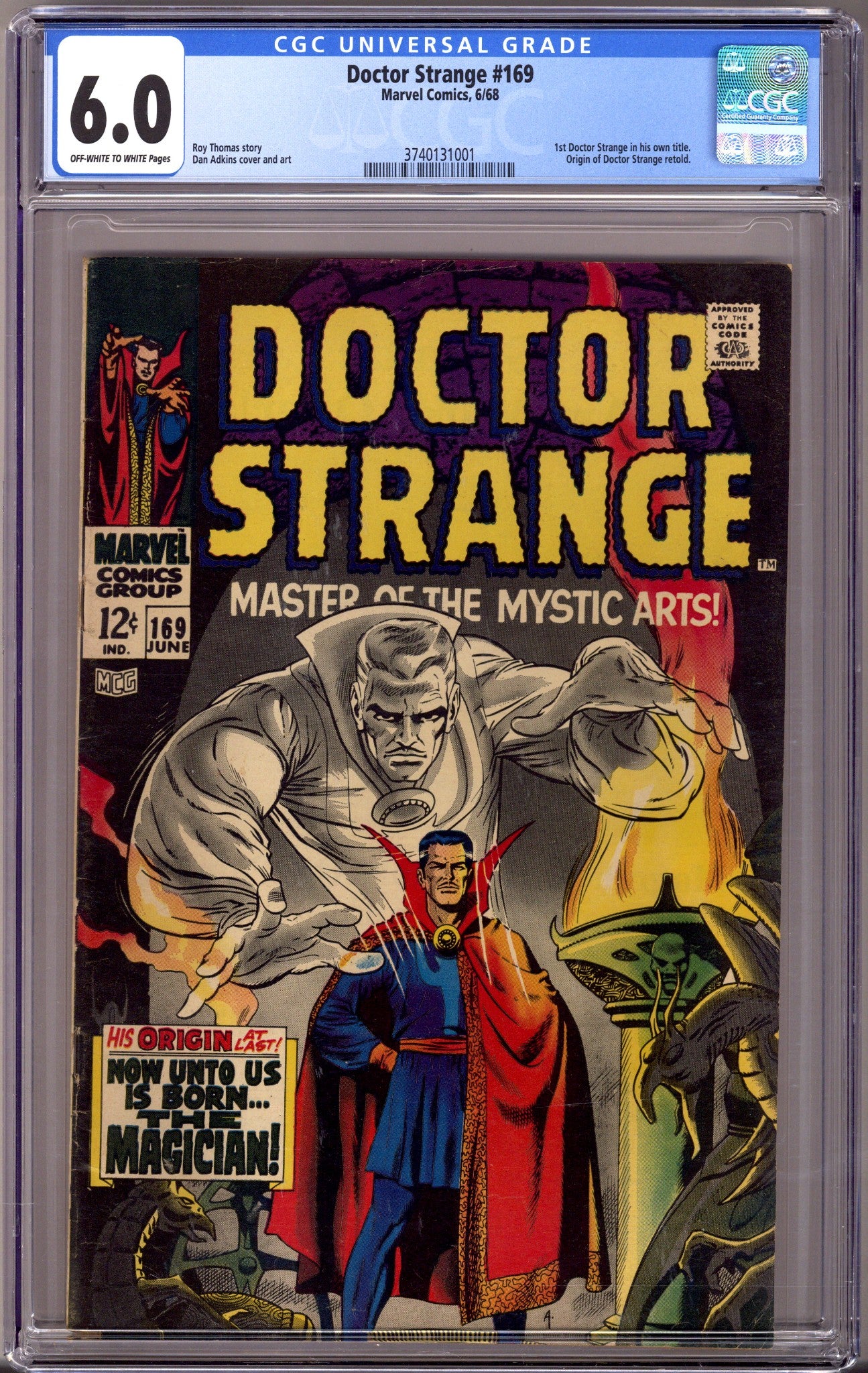 Doctor Strange Vol 1 169 CGC 6.0 (FN) (1968) 