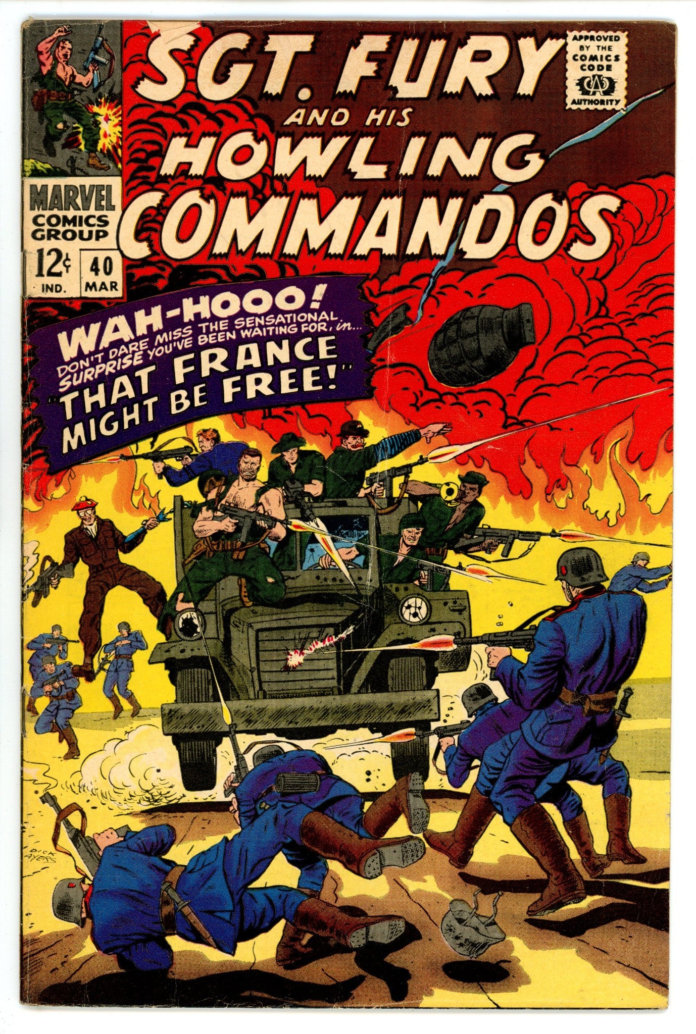 Sgt. Fury 40 VG (4.0) (1967) 