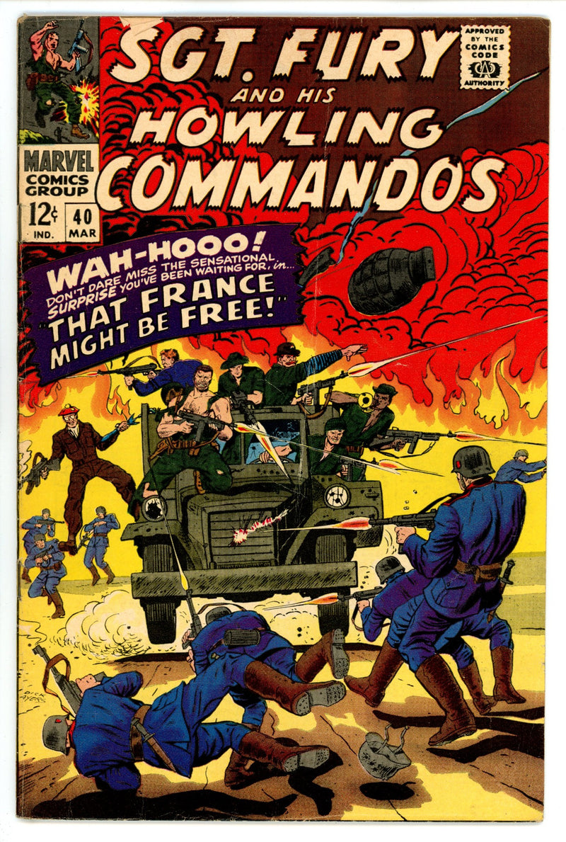 Sgt. Fury 40 VG (4.0) (1967) 