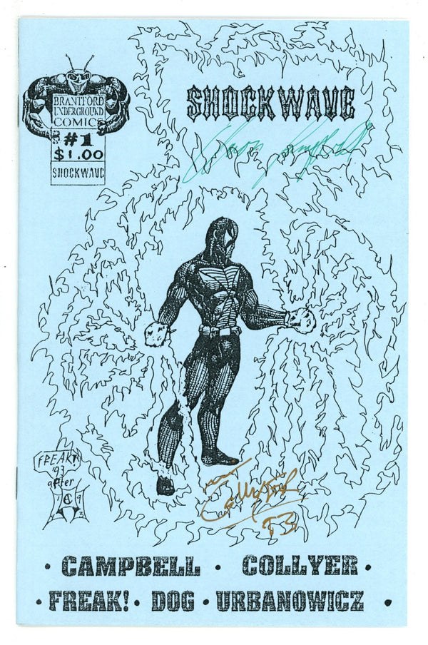 Shockwave 1 VF- (7.5) (1993) Signed x2 Cover