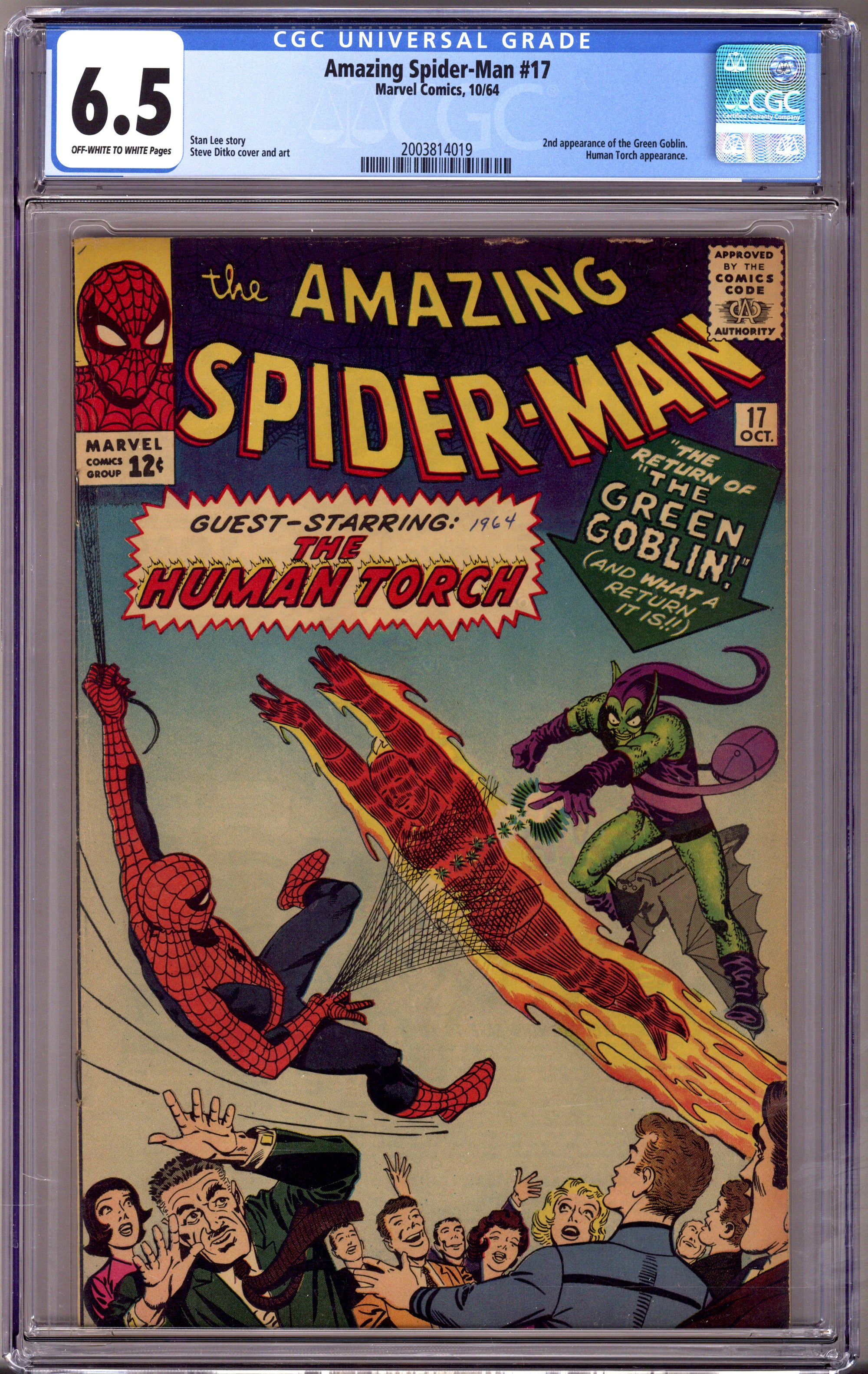 The Amazing Spider-Man Vol 1 17 CGC 6.5 (FN+) (1964) 