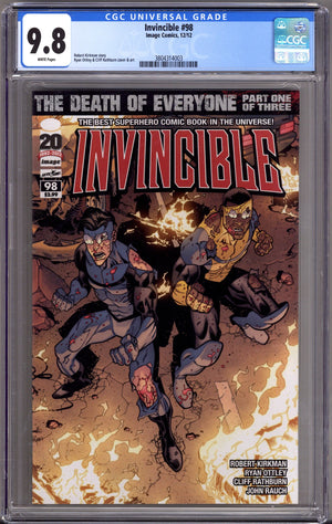 Invincible 98 CGC 9.8 (NM/M) (2012)