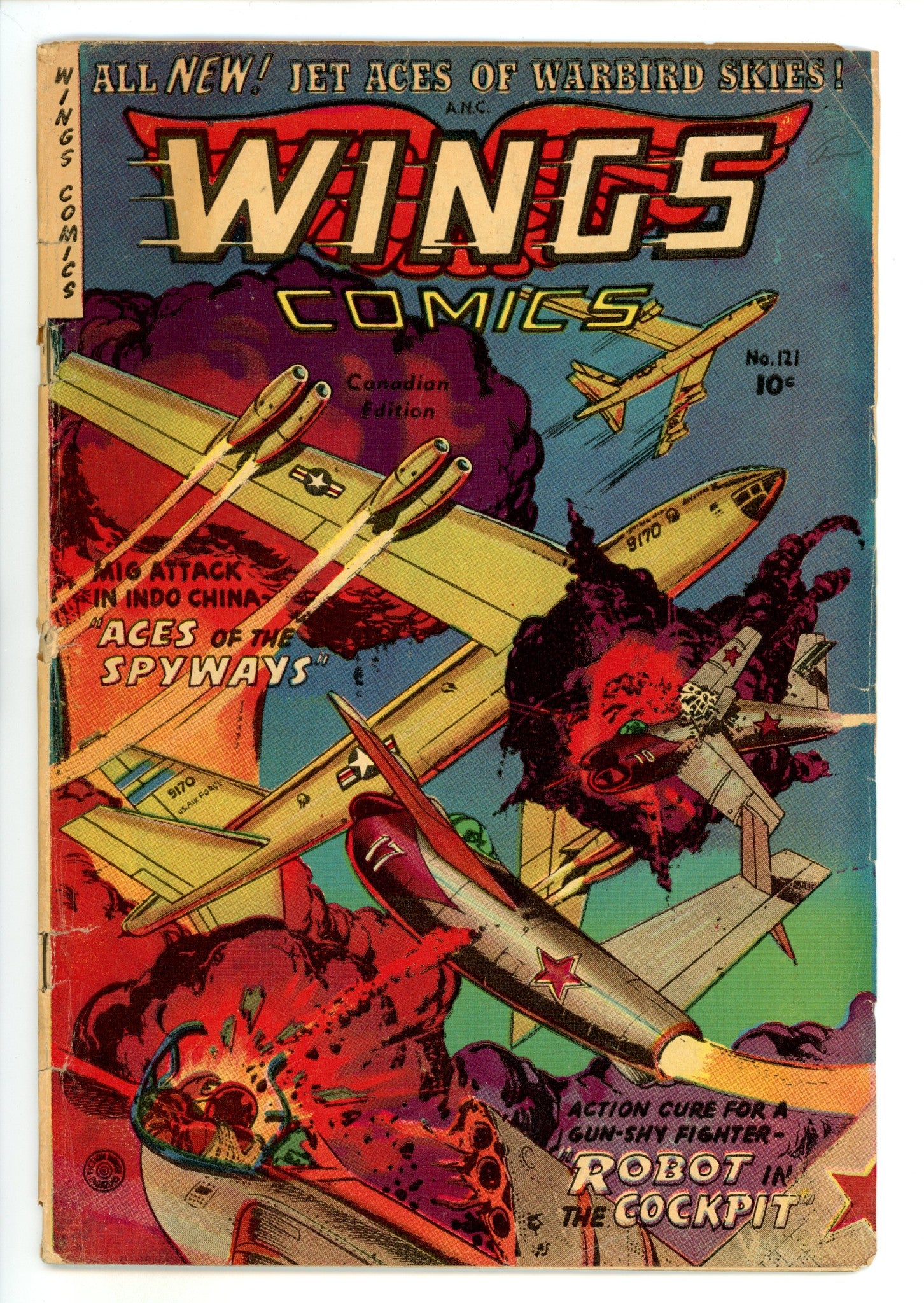 Wings Comics 121 VG (4.0) (1953) Canadian Edition 