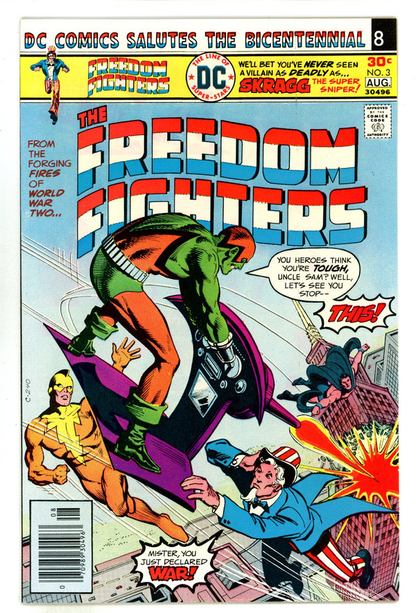 Freedom Fighters Vol 1 3 NM- (9.2) (1976)