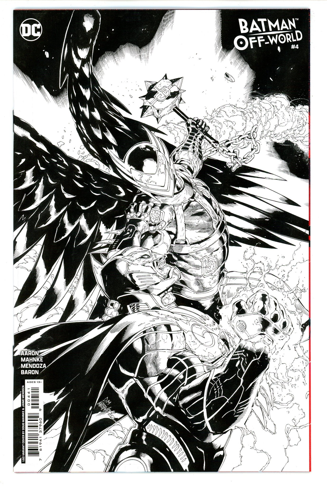 Batman Off-World 4 Mahnke B&W Incentive Variant NM+ (2024)