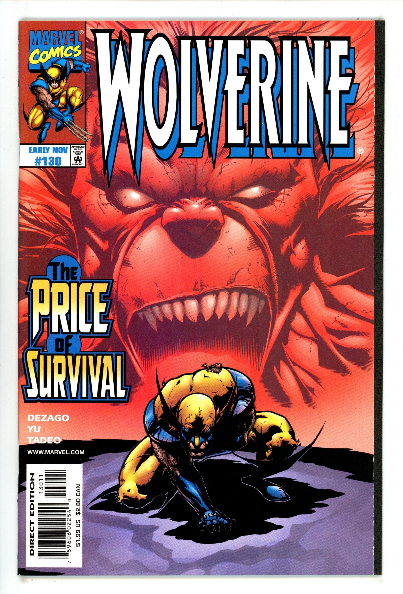 Wolverine Vol 2 130 High Grade (1998) 