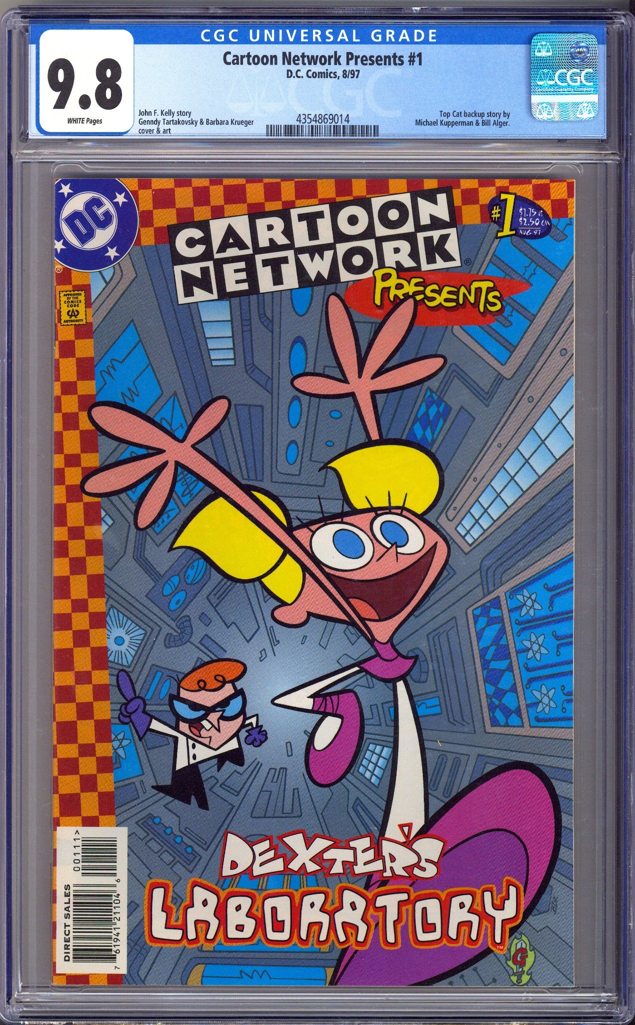 Cartoon Network Presents 1 CGC 9.8 (NM/M) Small Crack (1997) 