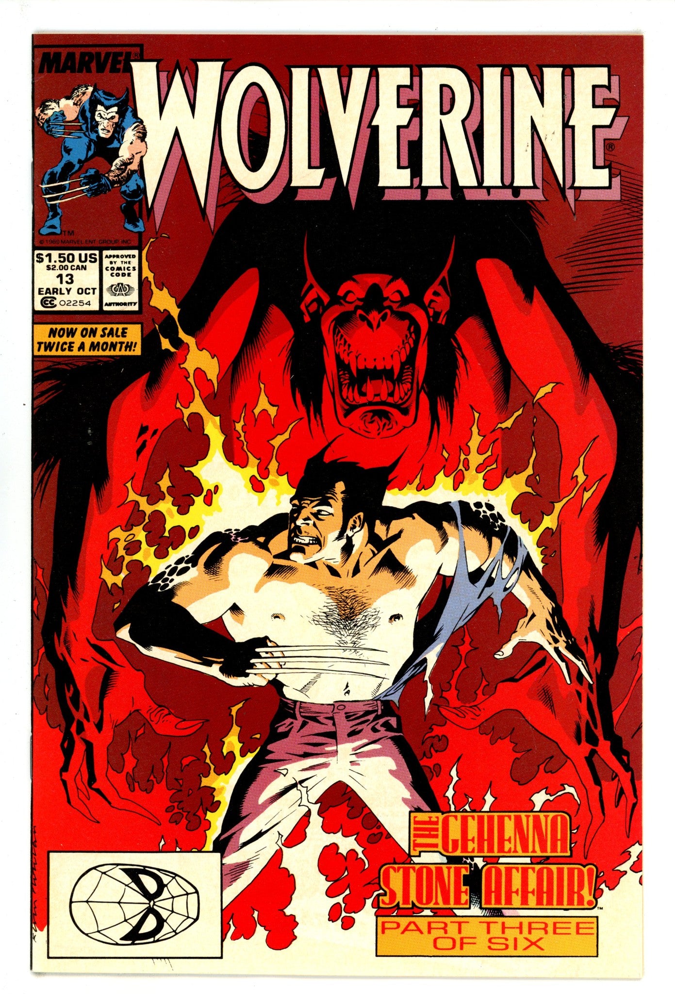 Wolverine Vol 2 13 High Grade (1989) 