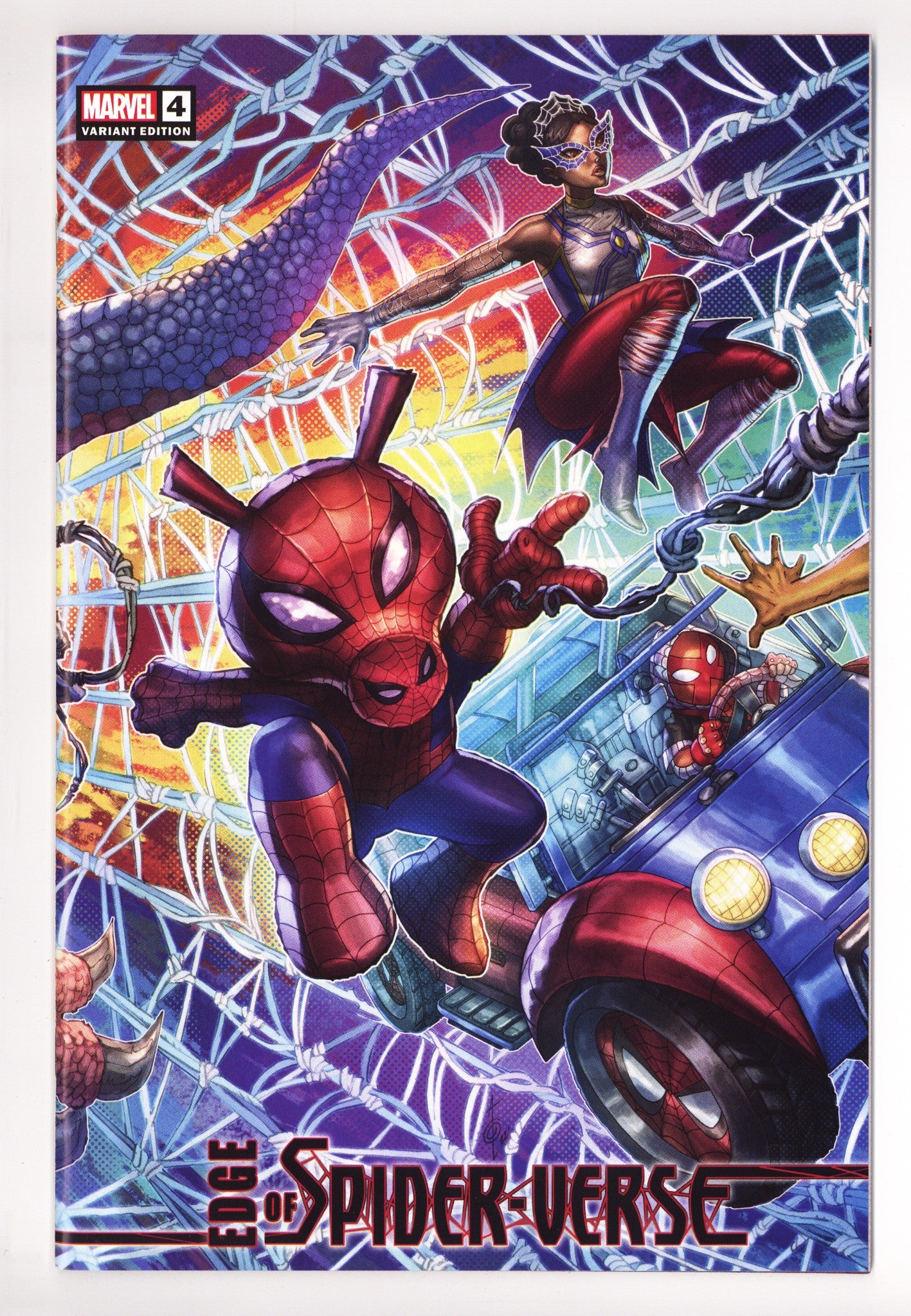 Edge of Spider-Verse Vol 2 4 NM- (9.2) (2022) Quah Connecting Exclusive Variant 